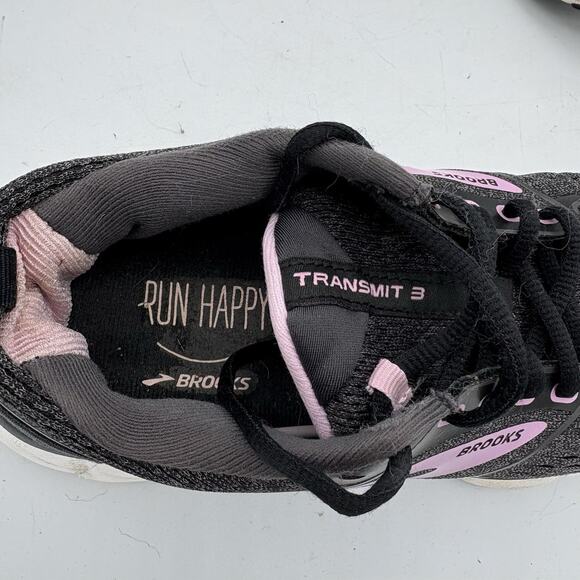 Brooks Sneakers Womens Size 6.5‎ B Transmit 3 Running Hiking Black Pink - Picture 2 of 10